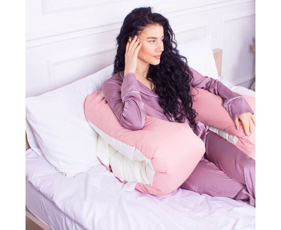 Подушка MirSon для беременных и отдыха Eco Line №8018 U-образная Warm Sand (2200006178439), изображение 5