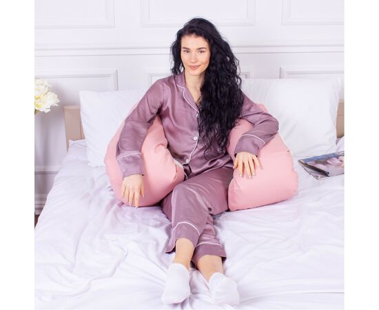 Подушка MirSon для беременных и отдыха Eco Line №8018 U-образная Warm Sand (2200006178439), изображение 6