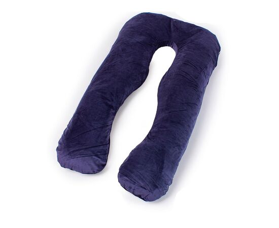 Подушка MirSon для беременных и отдыха Velvet Line №8020 U-образная Navy blue (2200006178521)