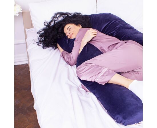 Подушка MirSon для беременных и отдыха Velvet Line №8022 U-образная Ruellia (2200006178545), изображение 3