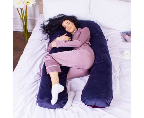 Подушка MirSon для беременных и отдыха Velvet Line №8023 U-образная Primula (2200006178552), изображение 2