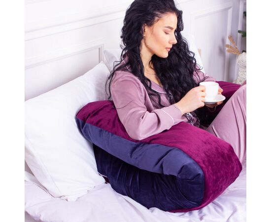 Подушка MirSon для беременных и отдыха Velvet Line №8023 U-образная Primula (2200006178552), изображение 6