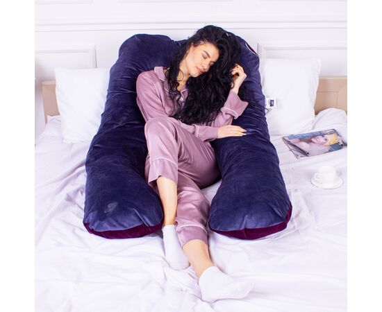 Подушка MirSon для беременных и отдыха Velvet Line №8023 U-образная Primula (2200006178552), изображение 7