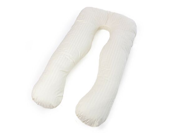 Подушка MirSon для беременных и отдыха Satin Stripe №8025 U-образная Soft Yellow (2200006178637)