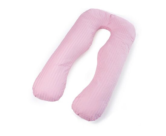 Подушка MirSon для беременных и отдыха Satin Stripe №8026 U-образная Pink (2200006178644)