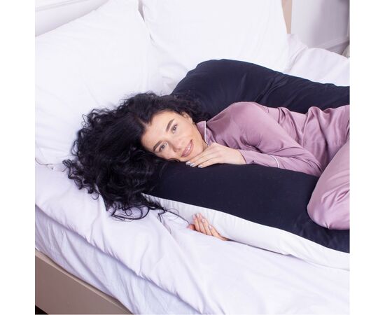 Подушка MirSon для беременных и отдыха Delicate Satin №8029 U-образная Classic (2200006178675), изображение 4 Подушка MirSon для беременных и отдыха Delicate Satin №8029 U-образная Classic (2200006178675), изображение 4