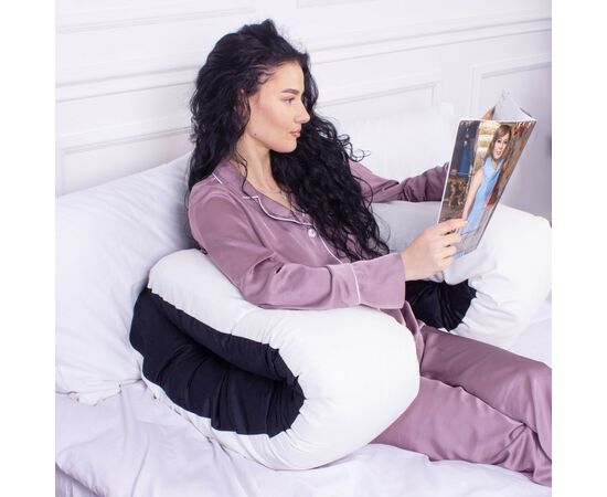 Подушка MirSon для беременных и отдыха Delicate Satin №8029 U-образная Classic (2200006178675), изображение 5 Подушка MirSon для беременных и отдыха Delicate Satin №8029 U-образная Classic (2200006178675), изображение 5