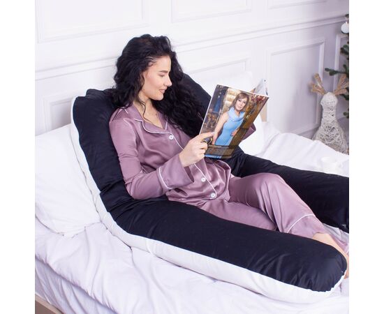 Подушка MirSon для беременных и отдыха Delicate Satin №8029 U-образная Classic (2200006178675), изображение 6 Подушка MirSon для беременных и отдыха Delicate Satin №8029 U-образная Classic (2200006178675), изображение 6