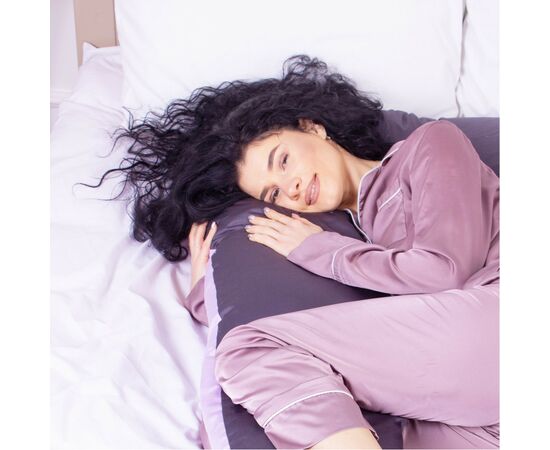 Подушка MirSon для беременных и отдыха Delicate Satin №8030 U-образная Lupine (2200006178682), изображение 3 Подушка MirSon для беременных и отдыха Delicate Satin №8030 U-образная Lupine (2200006178682), изображение 3