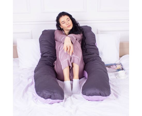 Подушка MirSon для беременных и отдыха Delicate Satin №8030 U-образная Lupine (2200006178682), изображение 7 Подушка MirSon для беременных и отдыха Delicate Satin №8030 U-образная Lupine (2200006178682), изображение 7