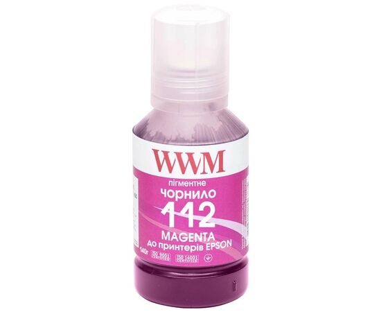 Чернила WWM Epson L11160/6490 №112 140г Magenta pigmented (E112MP)