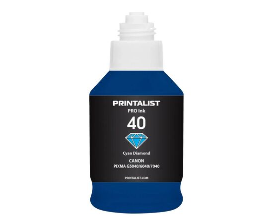 Чернила Printalist Canon GI-40 для G5040/G6040 190г Cyan (PL40C), изображение 2 Чернила Printalist Canon GI-40 для G5040/G6040 190г Cyan (PL40C), изображение 2