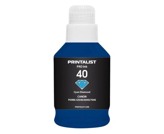Чорнило Printalist Canon GI-40 для G5040/G6040 190г Cyan (PL40C)