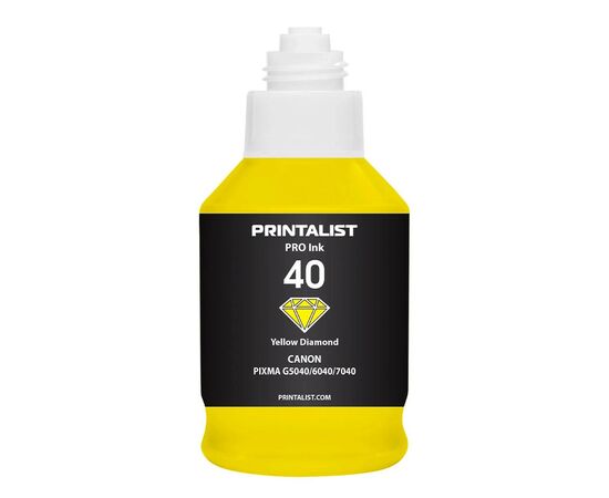 Чернила Printalist Canon GI-40 для G5040/G6040 190г Yellow (PL40Y), изображение 2 Чернила Printalist Canon GI-40 для G5040/G6040 190г Yellow (PL40Y), изображение 2