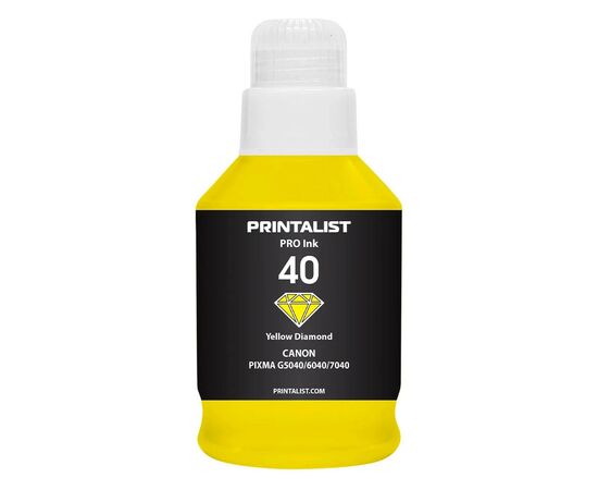 Чернила Printalist Canon GI-40 для G5040/G6040 190г Yellow (PL40Y)