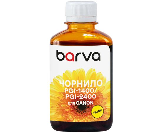 Чорнило Barva Canon PGI-1400/PGI-2400 180 мл, Y Pigm. (C1400-931)