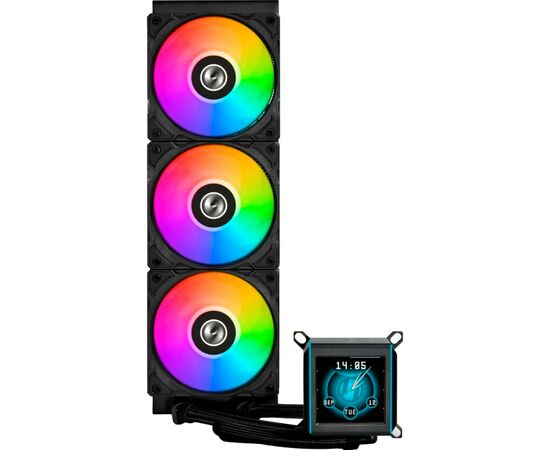 Система водяного охолодження Lian Li Galahad II LCD SL-INF, 360 Black (G89.GA2ALCD36INB.00), зображення 2 Система водяного охолодження Lian Li Galahad II LCD SL-INF, 360 Black (G89.GA2ALCD36INB.00), зображення 2
