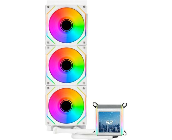 Система водяного охолодження Lian Li Galahad II LCD SL-INF, 360 White (G89.GA2ALCD36INW.00), зображення 2 Система водяного охолодження Lian Li Galahad II LCD SL-INF, 360 White (G89.GA2ALCD36INW.00), зображення 2