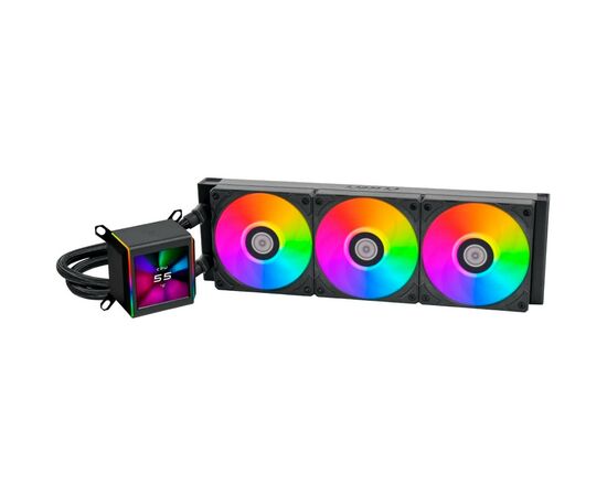 Система водяного охлаждения Lian Li Galahad II LCD, 360 Black (G89.GA2ALCD36B.00)