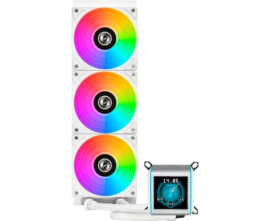 Система водяного охолодження Lian Li Galahad II LCD, 360 White (G89.GA2ALCD36W.00), зображення 2 Система водяного охолодження Lian Li Galahad II LCD, 360 White (G89.GA2ALCD36W.00), зображення 2