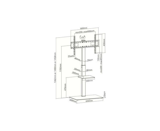 Кронштейн HiSmart HS081218, изображение 2 Кронштейн HiSmart HS081218, изображение 2