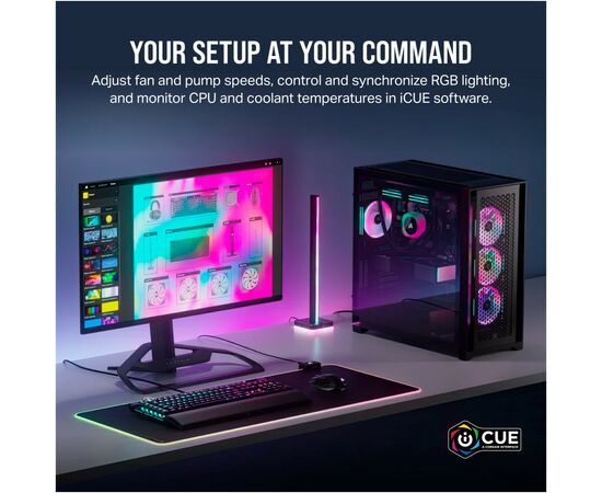 Кулер для корпуса Corsair iCUE Link QX140 RGB PWM PC Fans Starter Kit with iCUE LINK System Hub (CO-9051004-WW), изображение 12 Кулер для корпуса Corsair iCUE Link QX140 RGB PWM PC Fans Starter Kit with iCUE LINK System Hub (CO-9051004-WW), изображение 12