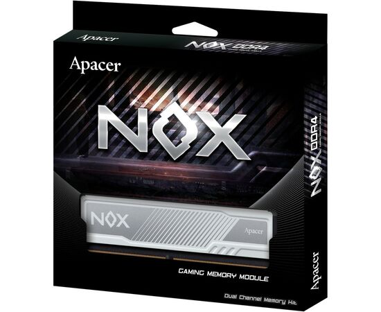 Модуль пам'яті для комп'ютера DDR4 8GB 3200 MHz NOX White Apacer (AH4U08G32C28YMWAA-1), зображення 5 Модуль пам'яті для комп'ютера DDR4 8GB 3200 MHz NOX White Apacer (AH4U08G32C28YMWAA-1), зображення 5
