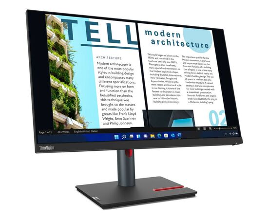 Монитор Lenovo P24q-30 (63B4GAT6UA), изображение 2 Монитор Lenovo P24q-30 (63B4GAT6UA), изображение 2