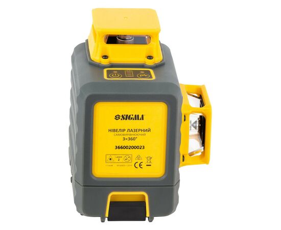 Лазерний нівелір Sigma що самовирівнюється, 3x360° (3727211), зображення 9 Лазерний нівелір Sigma що самовирівнюється, 3x360° (3727211), зображення 9