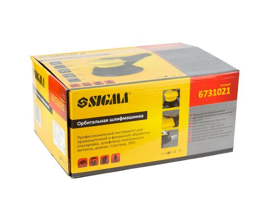 Шлифовальная машина Sigma орбитальная 125мм (с пылесборником) (6731021), изображение 8