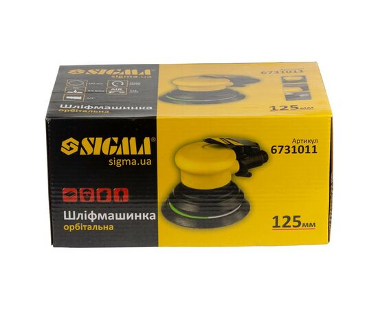 Шлифовальная машина Sigma орбитальная 125мм (6731011), изображение 8 Шлифовальная машина Sigma орбитальная 125мм (6731011), изображение 8