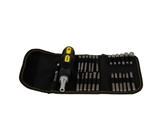 Викрутка Sigma з бітами 18шт + насадки торцеві 6шт CrV (4002111), зображення 2 Викрутка Sigma з бітами 18шт + насадки торцеві 6шт CrV (4002111), зображення 2