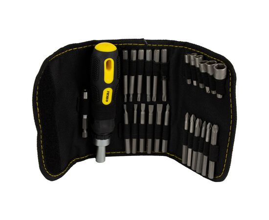 Викрутка Sigma з бітами 18шт + насадки торцеві 6шт CrV (4002111), зображення 3 Викрутка Sigma з бітами 18шт + насадки торцеві 6шт CrV (4002111), зображення 3