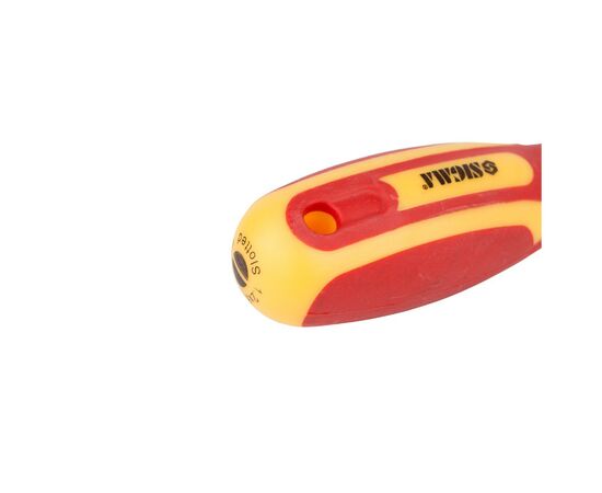 Отвертка Sigma диэлектрическая шлицевая SL6.0x100мм 1000В CrV (4008081), изображение 5 Отвертка Sigma диэлектрическая шлицевая SL6.0x100мм 1000В CrV (4008081), изображение 5