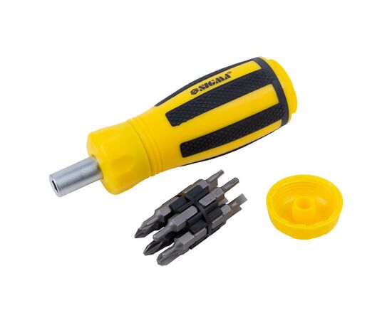 Отвертка Sigma с реверсом c битами 12шт CrV (4001831), изображение 4 Отвертка Sigma с реверсом c битами 12шт CrV (4001831), изображение 4