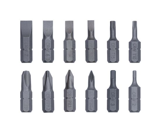 Отвертка Sigma с реверсом c битами 12шт CrV (4001831), изображение 5 Отвертка Sigma с реверсом c битами 12шт CrV (4001831), изображение 5