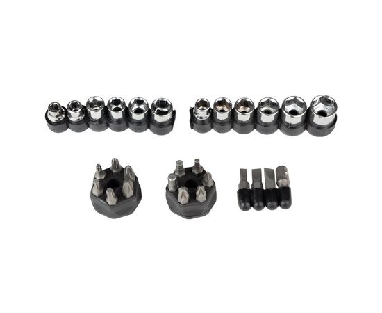 Отвертка Sigma с реверсом + насадки торцевые 1/4” 27шт CrV (4002121), изображение 7