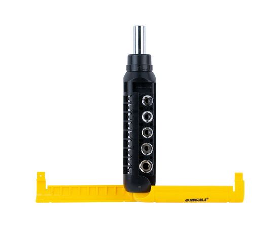 Отвертка Sigma с реверсом + насадки торцевые и биты 1/4" 13шт CrV (4001931), изображение 5