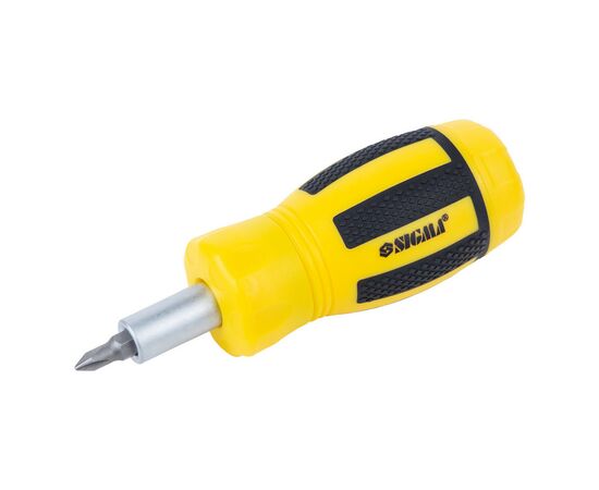Отвертка Sigma с реверсом MINI c битами 6шт CrV (4001811), изображение 4 Отвертка Sigma с реверсом MINI c битами 6шт CrV (4001811), изображение 4