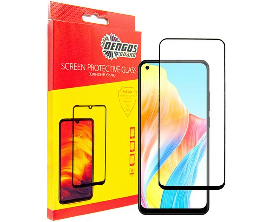 Стекло защитное Dengos Full Glue Oppo A78 4G (black) (TGFG-313)
