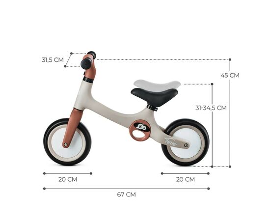 Біговел Kinderkraft Tove Desert Beige (KRTOVE00BEG0000) (5902533922284), зображення 8