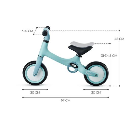 Беговел Kinderkraft Tove Sommer Mint (KRTOVE00MIN0000) (5902533922291), изображение 8