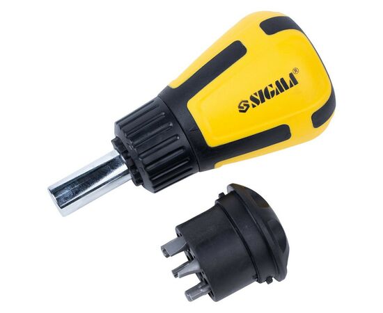 Отвертка Sigma с реверсом и двухсторонними битами 6в1 CrV (4001901), изображение 4 Отвертка Sigma с реверсом и двухсторонними битами 6в1 CrV (4001901), изображение 4