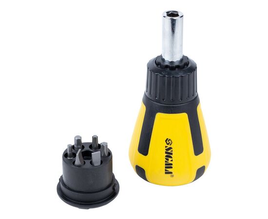 Отвертка Sigma с реверсом и двухсторонними битами 6в1 CrV (4001901), изображение 6 Отвертка Sigma с реверсом и двухсторонними битами 6в1 CrV (4001901), изображение 6