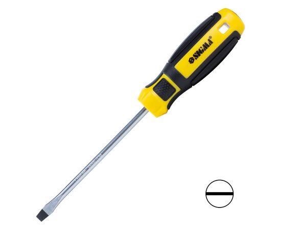 Отвертка Sigma шлицевая SL 6.0x125мм CrV Mega (4009261)