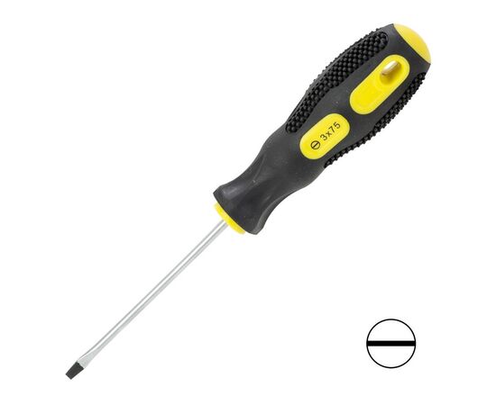 Отвертка Sigma шлицевая SL3.0x75мм CrV (4006301)