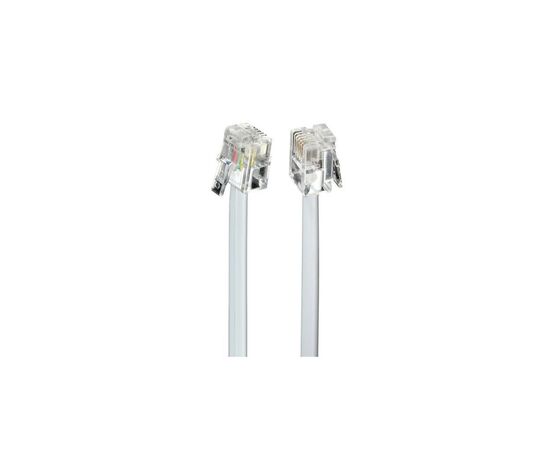 Патч-корд телефонный 10м RJ11 (6P4C) Cablexpert (TC6P4C-10M)