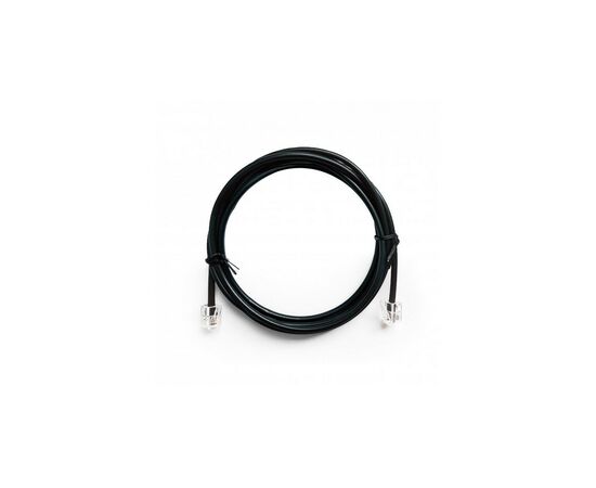 Патч-корд телефонный 2м RJ11 (6P4C) black Cablexpert (TC6P4CR-2M)