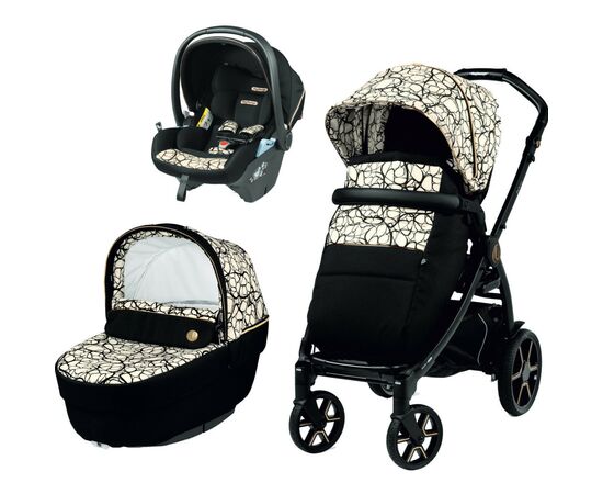 Коляска Peg-Perego 3 в 1 Book Grafic Gold Lounge Графічне золото (2000000130569) (PACK-BOOK31LG00002)