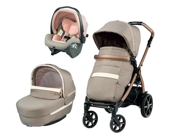 Коляска Peg-Perego 3 в 1 Book Mon Amour SLK Рожева (2000000130576) (PACK-BOOK31SLK0001)